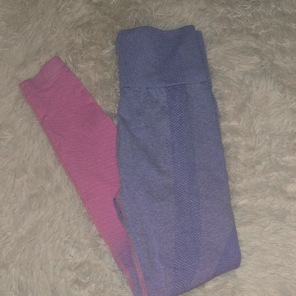 Pink and Purple Leggings